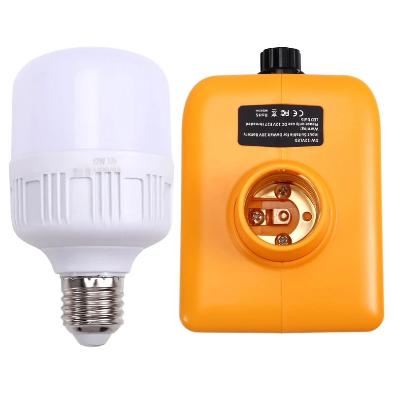 AT64 para DEWALT 18V 20V batería LED luz de trabajo linterna foco herramienta de emergencia al aire libre luz