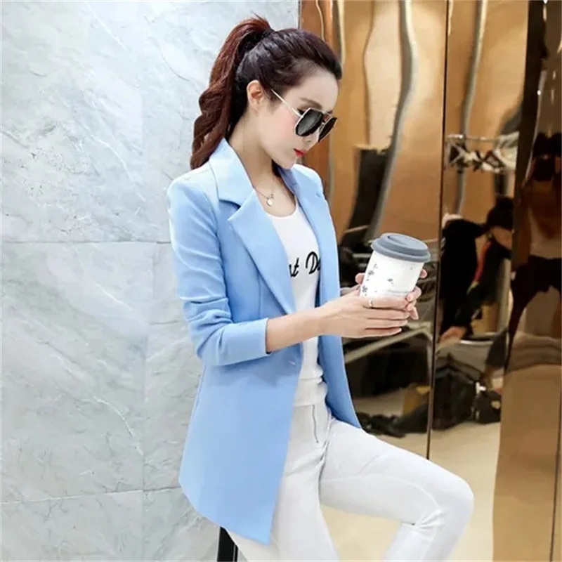 سترة نسائية للمكتب ملابس خارجية أنيقة بأكمام طويلة ملابس عمل أنيقة للسيدات بدلة وردية موضة الخريف الأفريقية #4