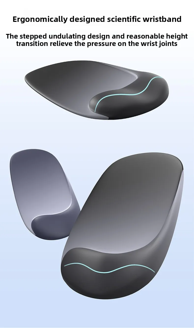 Gradient Handgelenkauflage Mauspad Ergonomische Schreibtischunterlage für Büro und Gaming 6 Farboptionen Einzelnes Tastatur-Set – Detail 5