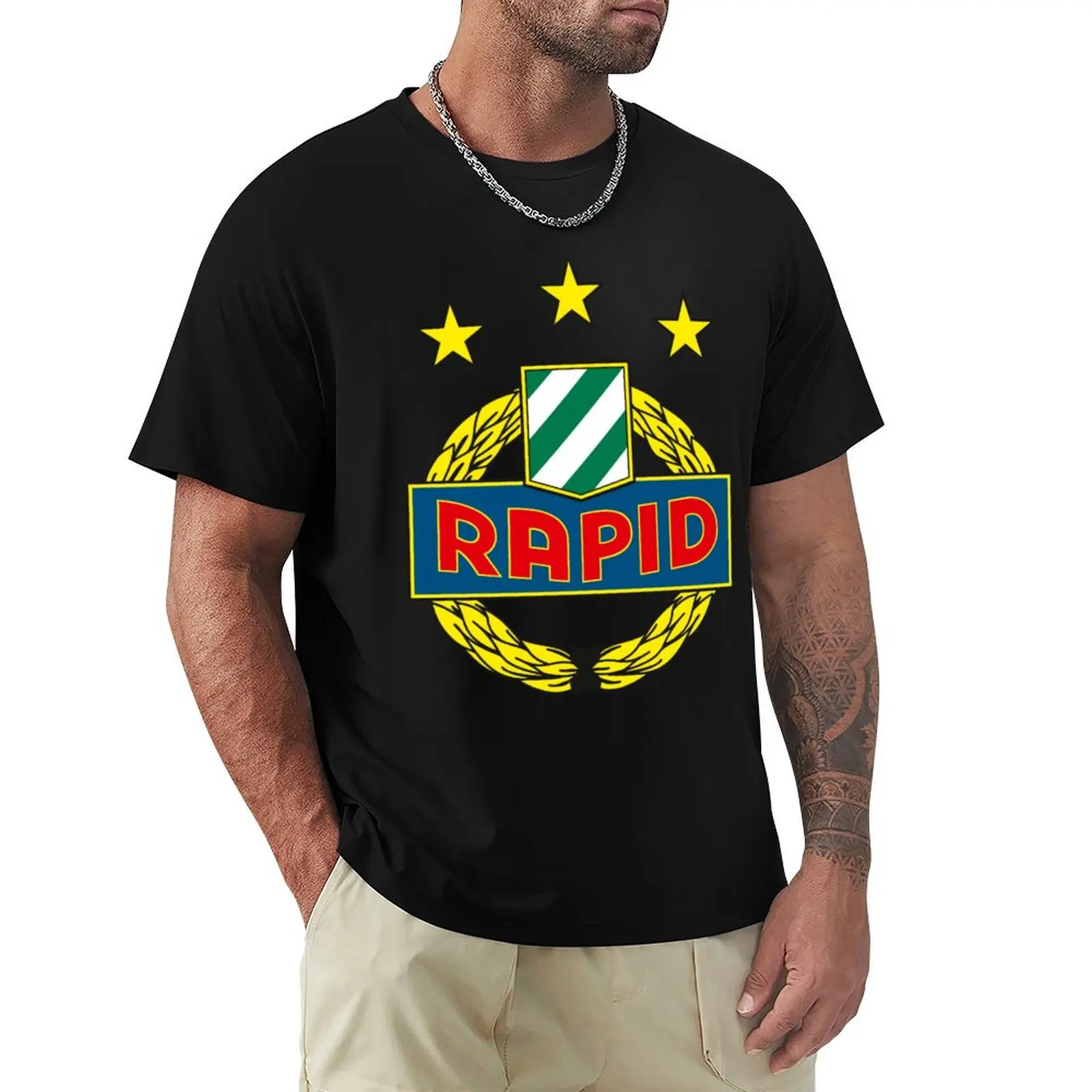 

RAPID WIEN FOOTBALL CLUB T-Shirt customs design your own graphics anime figures men clothes