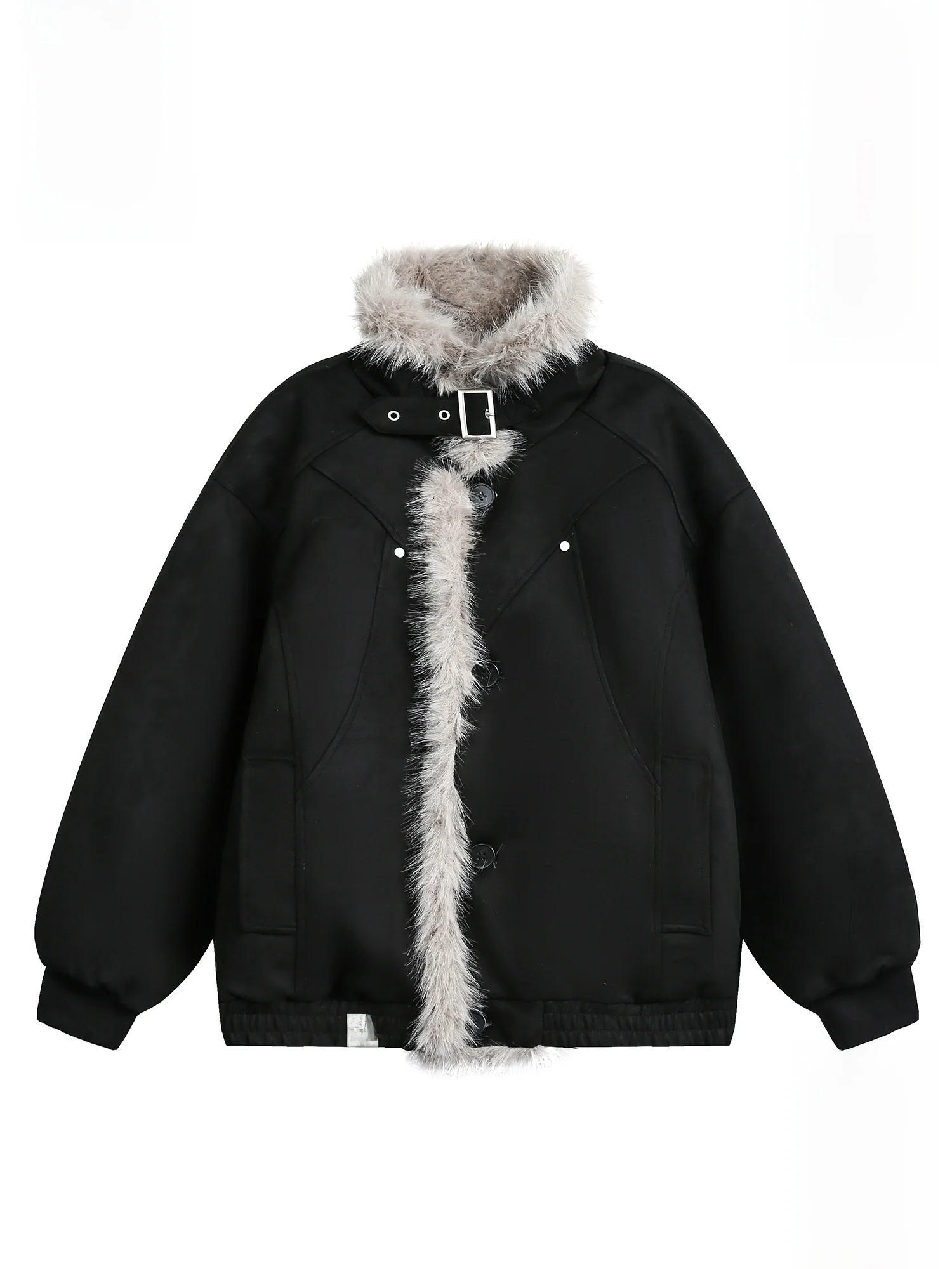 

Зимнее утепленное пальто Paul Frank для мужчин: хлопковая куртка с меховым воротником, американский стиль, плотная молодежная модная верхняя одежда