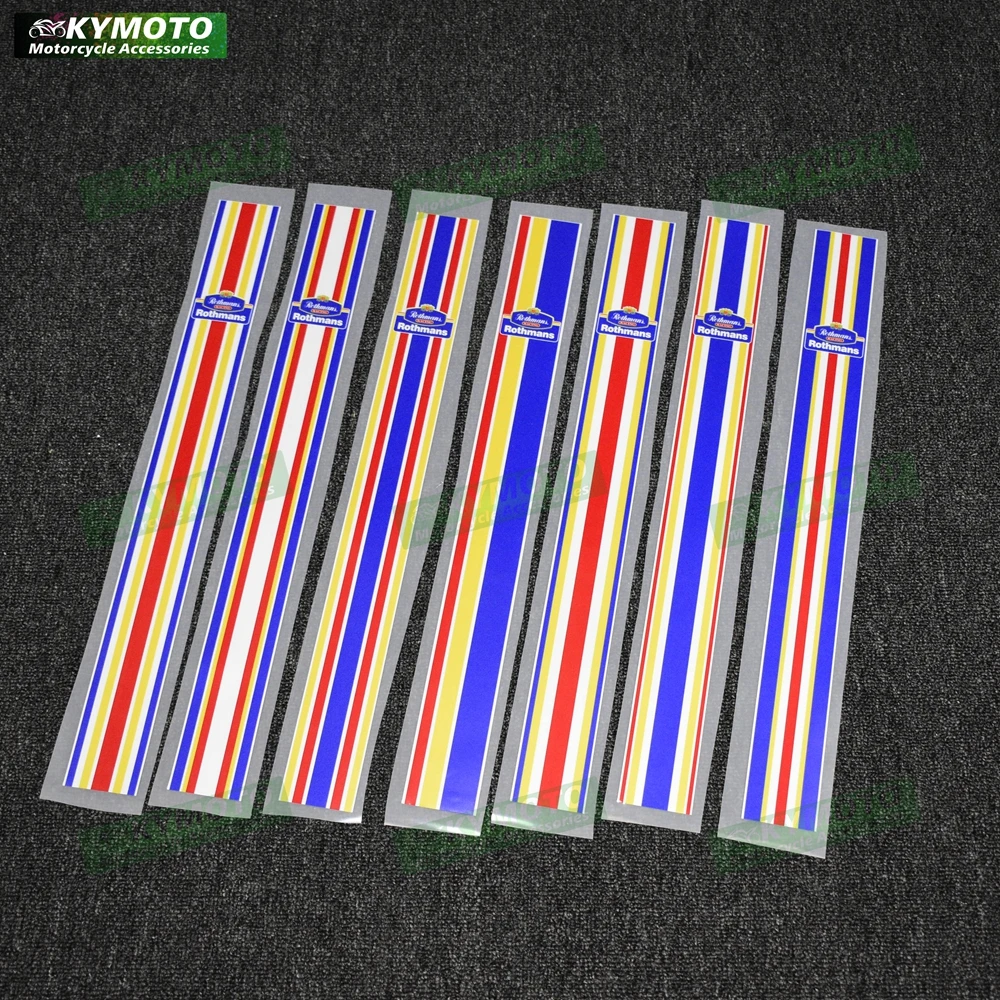 

Motorcycle stickers Rothman motorcycle shell decals fuel tank helmet reflective waterproof anti fall stickers