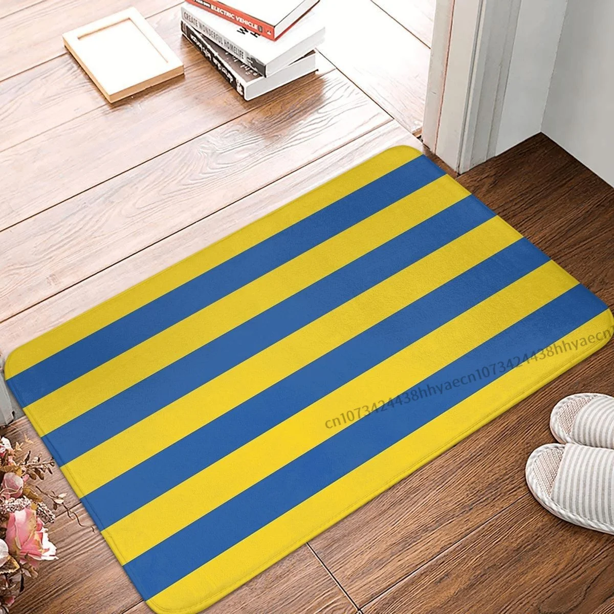 Kitchen Non-Slip Carpet Flag Of Ukraine_70711875 Flannel Mat Entrance Door Doormat Floor Decoration Rug