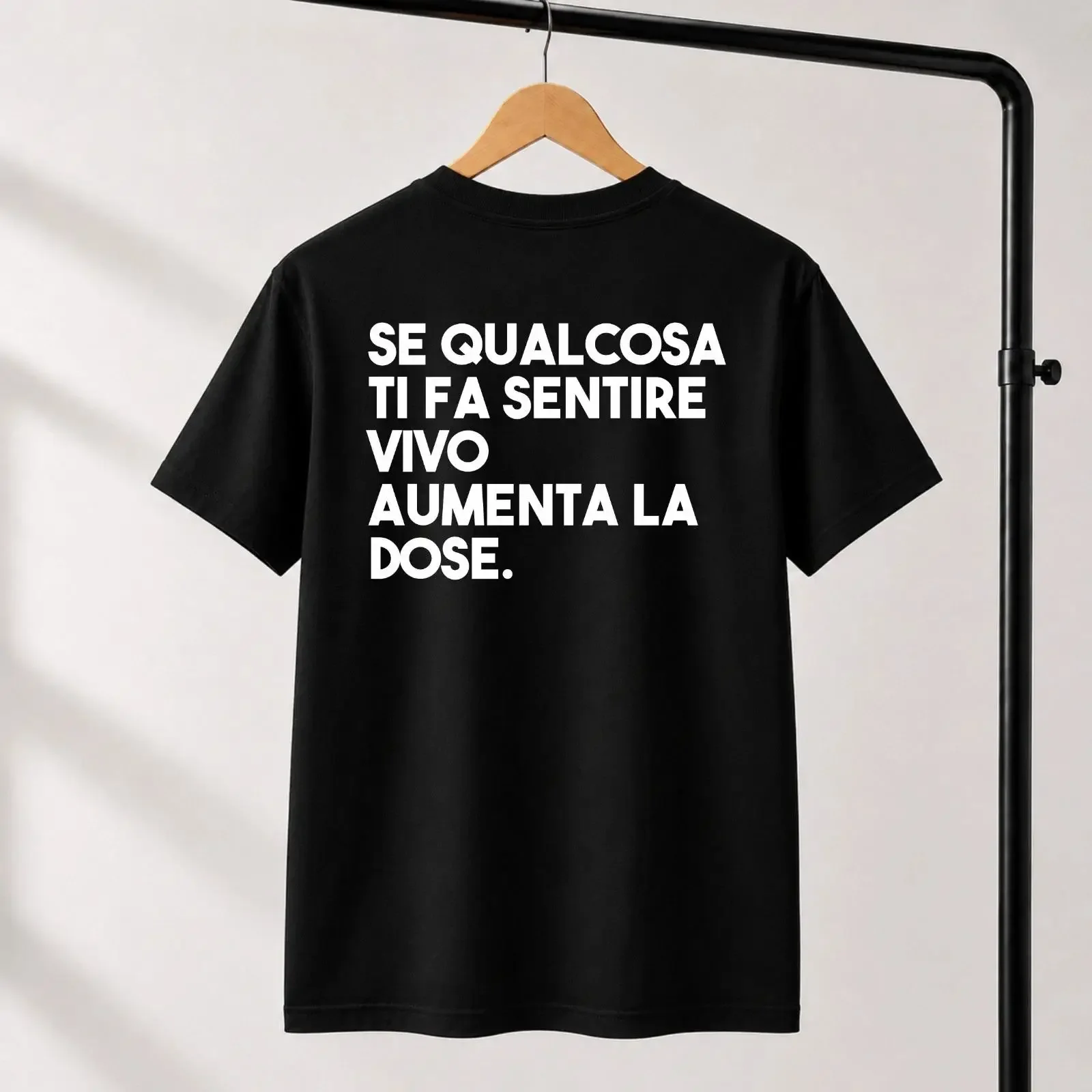 T Shirt If something makes you feel alive increase the dose vintage Washed Slightly Unisex graphic Stretched homme