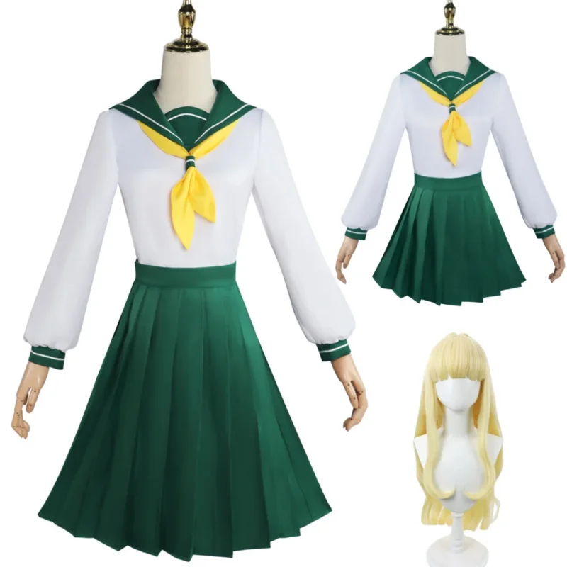 アニメ噴出魔法少女天川花子コスプレ衣装ウィッグ制服女の子 JK 制服