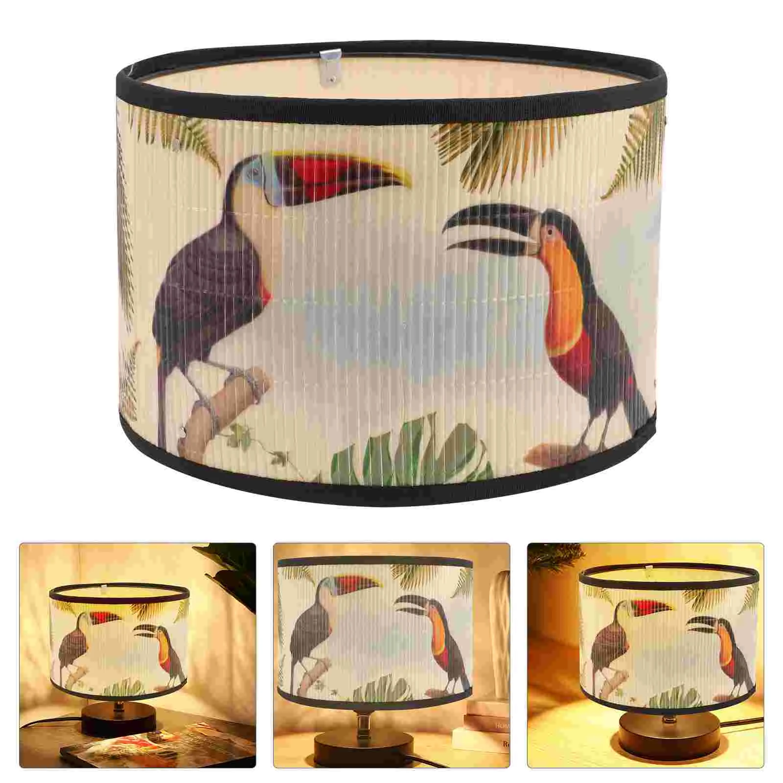 

Lamp Shades for Table Lamps Vintage Bamboo Lampshade Decorate Ceiling Branches Light Covers