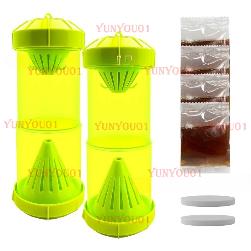 New Volume-saving and Retractable Dual-purpose Bee Trap, Fly Trap, Garden Outdoor Fly and Insect Trap 6 Packs