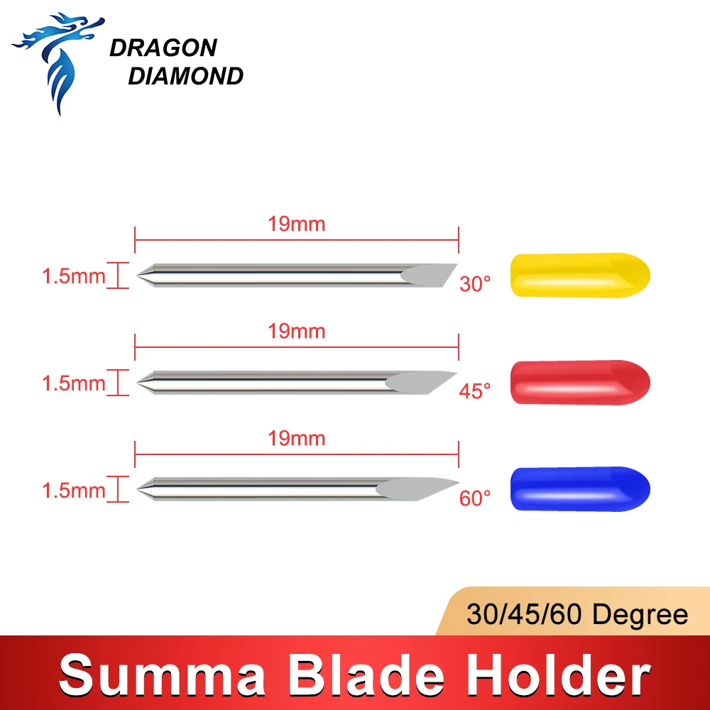 High Quality 5pcs Summa D Plotter Cutting  Blade 30 45 60 Degree Vinyl Plotter Cutter Blade