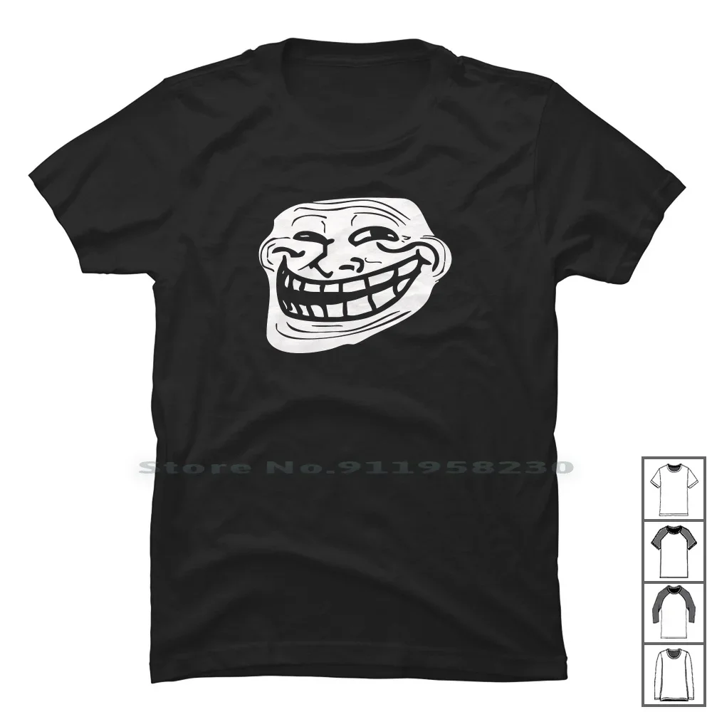 Troll Face Problem Meme T Shirt 100% Cotton Problem Troll Meme Face Pro Ace Pr Ny Me Funny