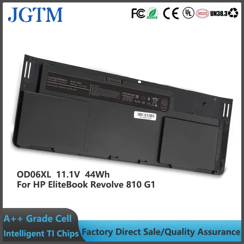Jgtm-bateria Compatível com hp Elitebook Revolve 11.1 v 44wh 4000 Mah Od06xl 810 g1 Tablet Também se Encaixa H-p Sobressalente 698943001