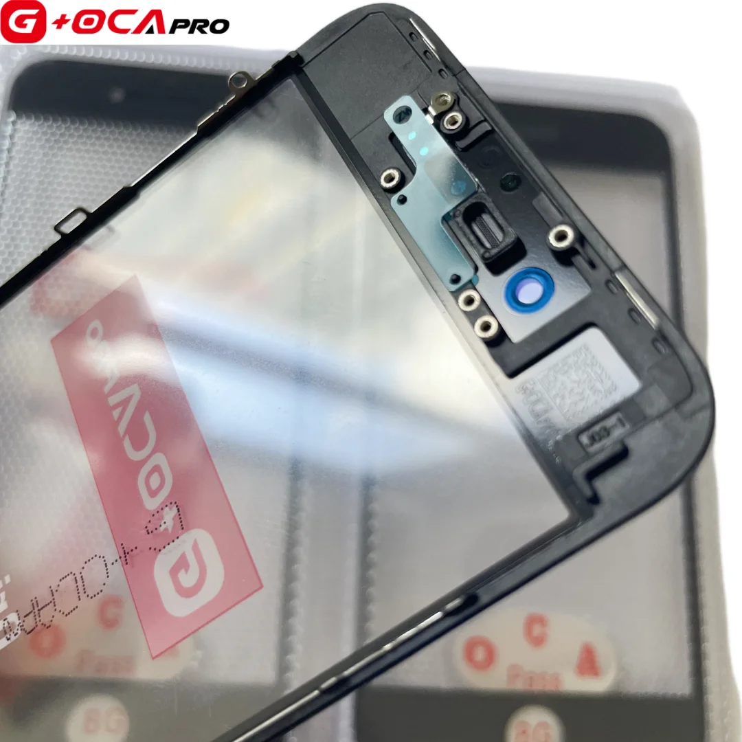 5 szt. G+OCA PRO do iPhone 8 7 6 6s Plus 8PLUS Top Cold Press 3 w 1 LCD Przedni Ekran Szkło z Ramką OCA Glue + Siatka Głośnika — zdjęcie produktu 2