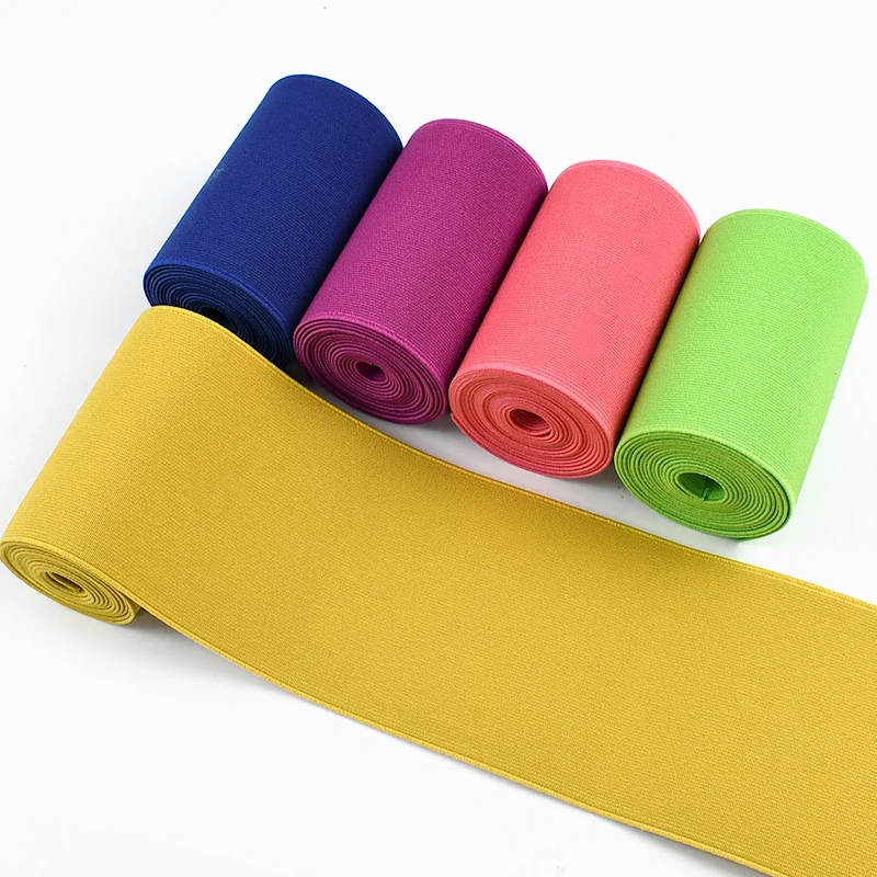 

1-10M Meetee 10cm Wide Double-sided Elastic Band Yoga Underwear Rubber Tape Sewing Waistband Stretch Strap Clothes Accessories