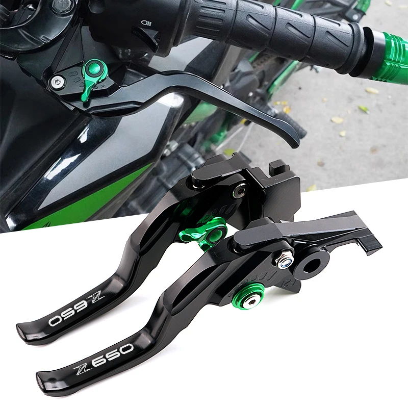 

Motorcycle CNC Adjustable Brake Clutch Levers For Kawasaki Z650 Z 650 z650 2017-2024 Accessories New Brake Clutch Lever