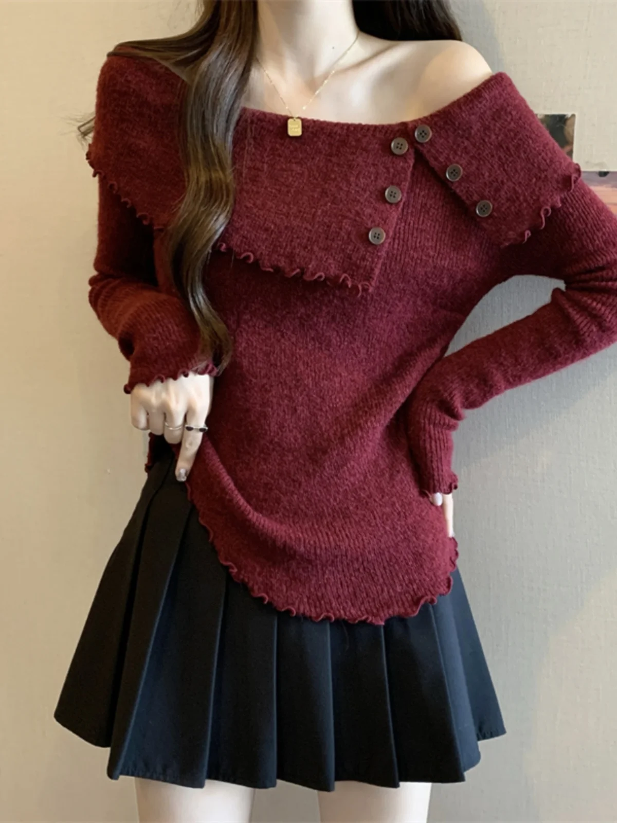 

Sweaters Jumpers Pullovers Women Knitted Jerseys Y2K Worn-Out Look Concert Festival Daily Rock Band Alternative Punk Grunge Fit