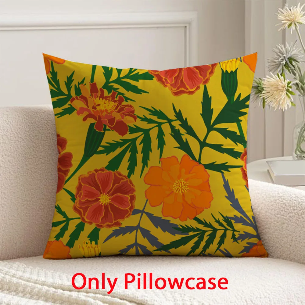 

Day of the Dead Pillow cover decorative 45x45 cushions cover Floral pattern pillow case decorative cushions