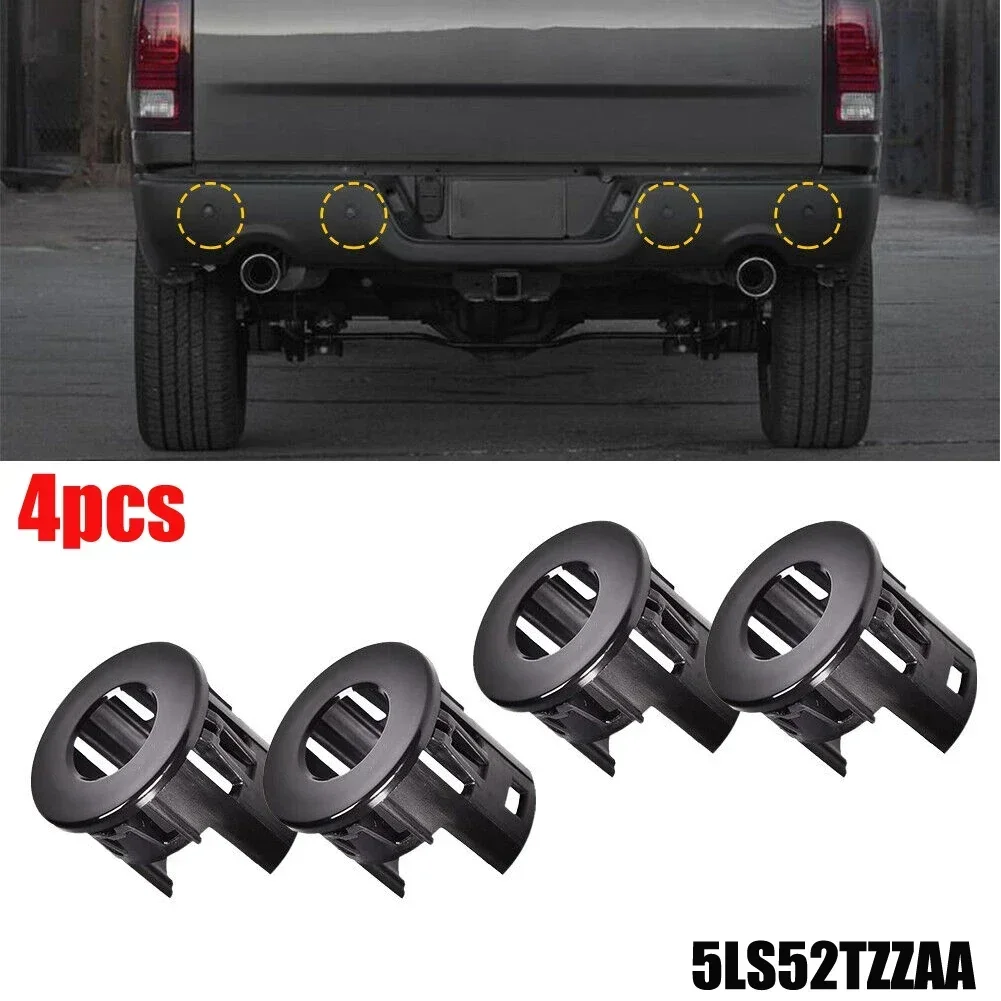 4pcs Parking Assist Sensor Bracket Bezels ABS Replacement For Dodge For Ram 1500 2014-2018 5LS52TZZAA Car Accessories