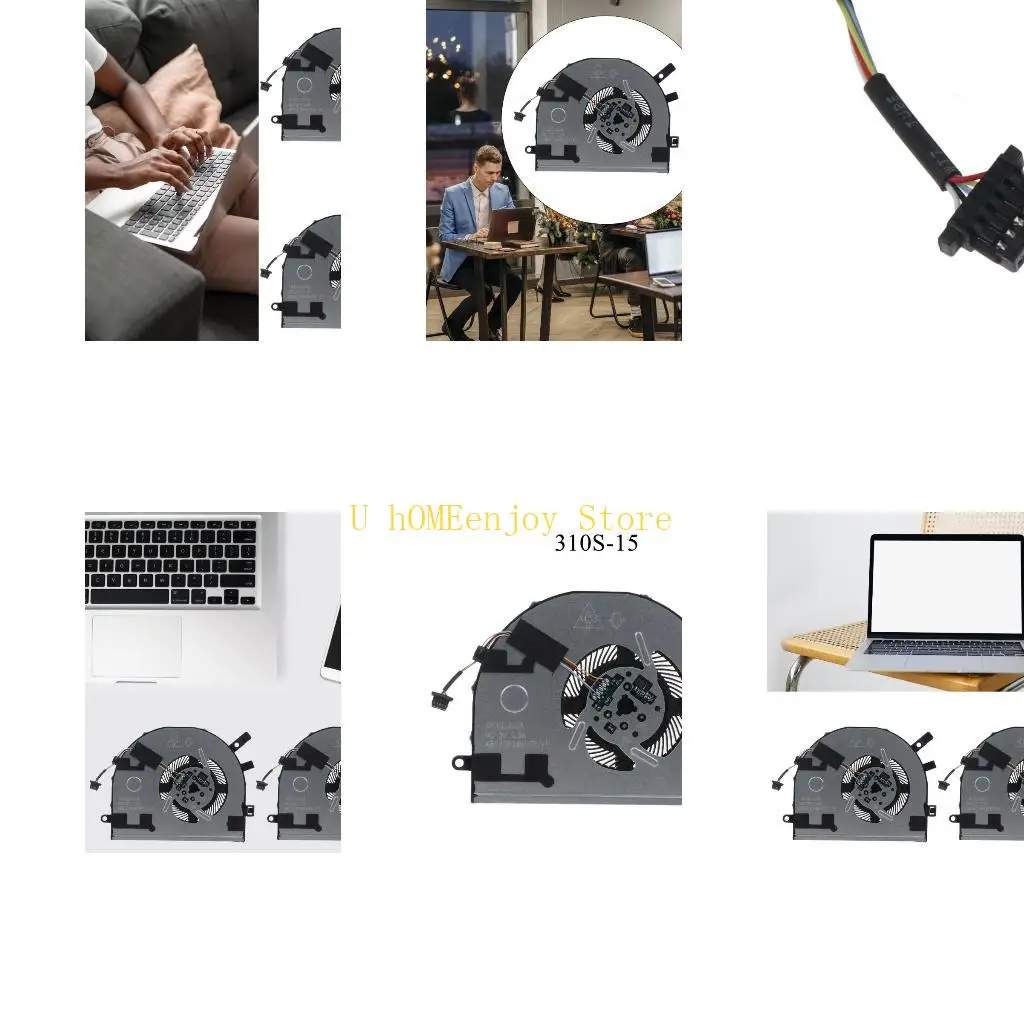 

B0KF CPU COLING FAN для 310S-15IKB 310S-15 80UW 5F10M43981 DC28000HJF0 FCC2