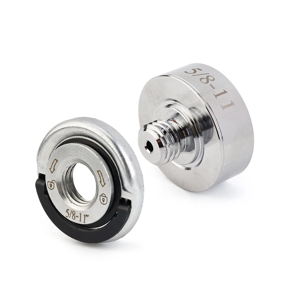 Tuerca con brida de liberación rápida Solidure para amoladora angular X-LOCK de rosca de 5/8 "-11 o M14, convertir y instalar hojas de sierra, discos de pulido