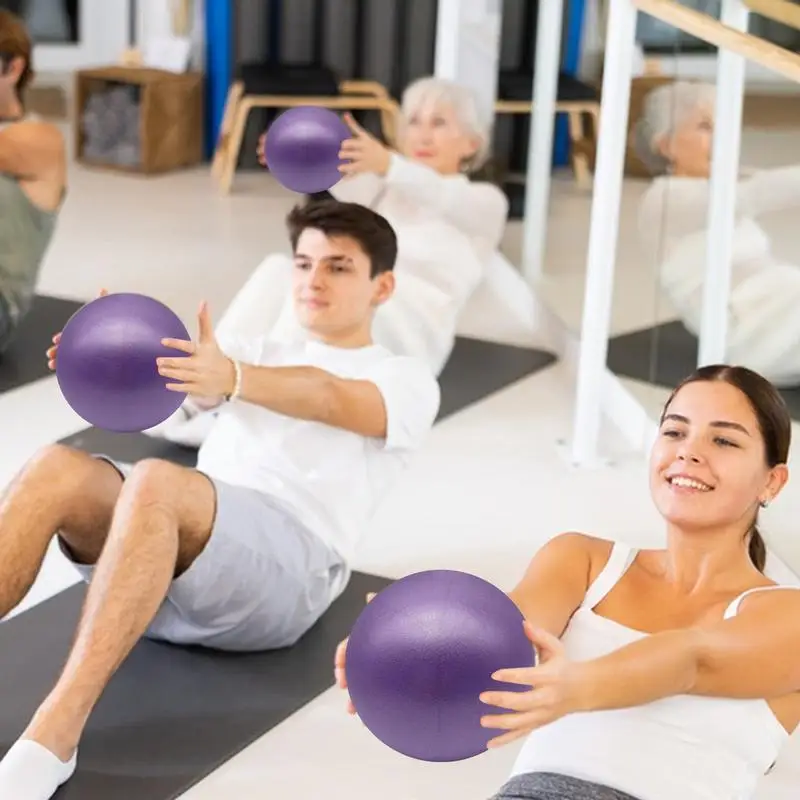 Women Gym Yoga Fitness Ball Thickening Type Antiexplosion Diameter 15cm Pilates Workout Mini Ball Sculpting Legs And Hips