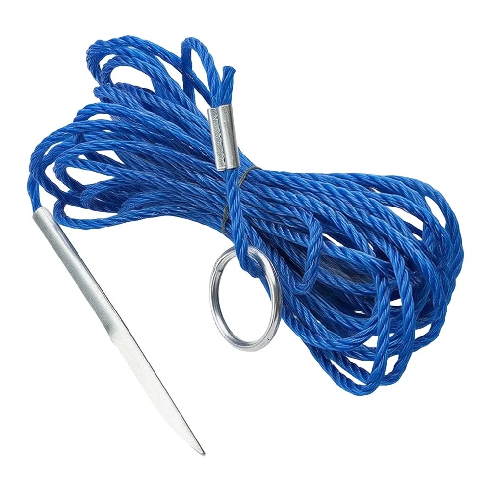1 Pcs Portable Stainless Steel Fish 4.5m With Locking Ring Rope Fish Holder For Outdoor Fishing Accessories