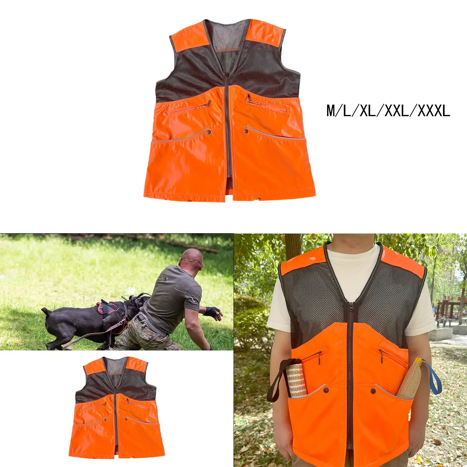 Atmungsaktive Hundetrainer Mesh Weste ärmellose Kleidung Angelweste