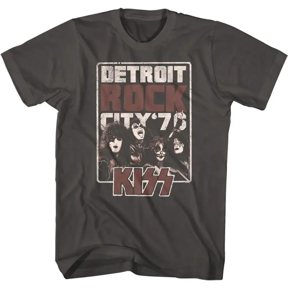 Kiss Detroit Rock City Smoke And Roll Music Band T Shirt