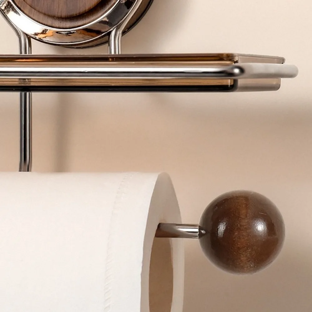 

Держатель для бумажных полотенец на присоске, настенный, без сверления, диспенсер для рулонной бумаги, стойка для хранения, устойчивая подставка для туалетной бумаги, для дома