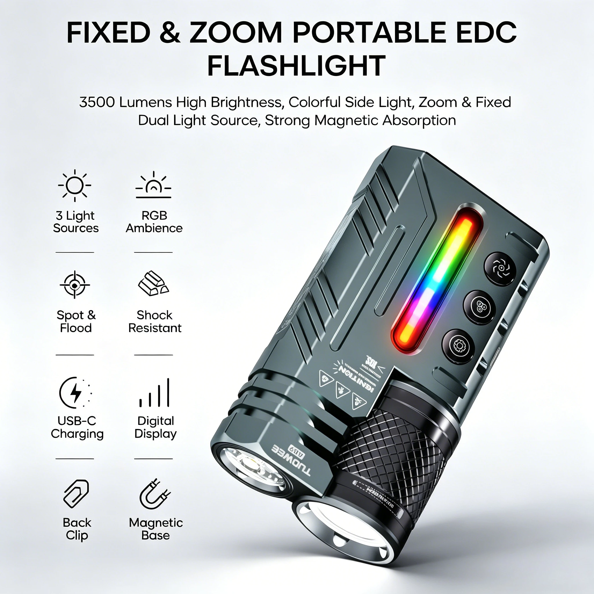 torcia-edc-tutto-in-uno-faretto-proiettore-da-3500lm-33-modalita-rgb-ricaricabile-usb-c-da-4800mah