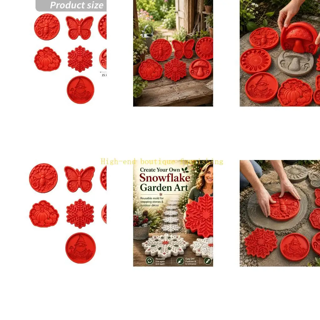 L9NB Yard Landscaping Piece Stepping Stones for Flexible Cement Casting Projects