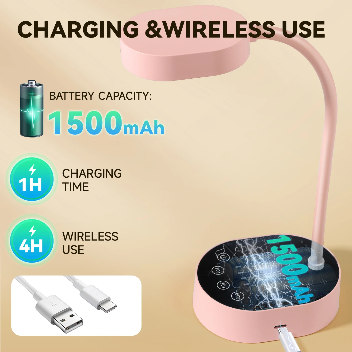 الأشعة فوق البنفسجية مسمار مصباح معقوفة صغيرة الأشعة فوق البنفسجية ضوء هلام الأظافر المحمولة 36 واط قابلة للشحن LED السيارات الاستشعار مجفف الأظافر لصالون المنزل DIY بها بنفسك استخدام