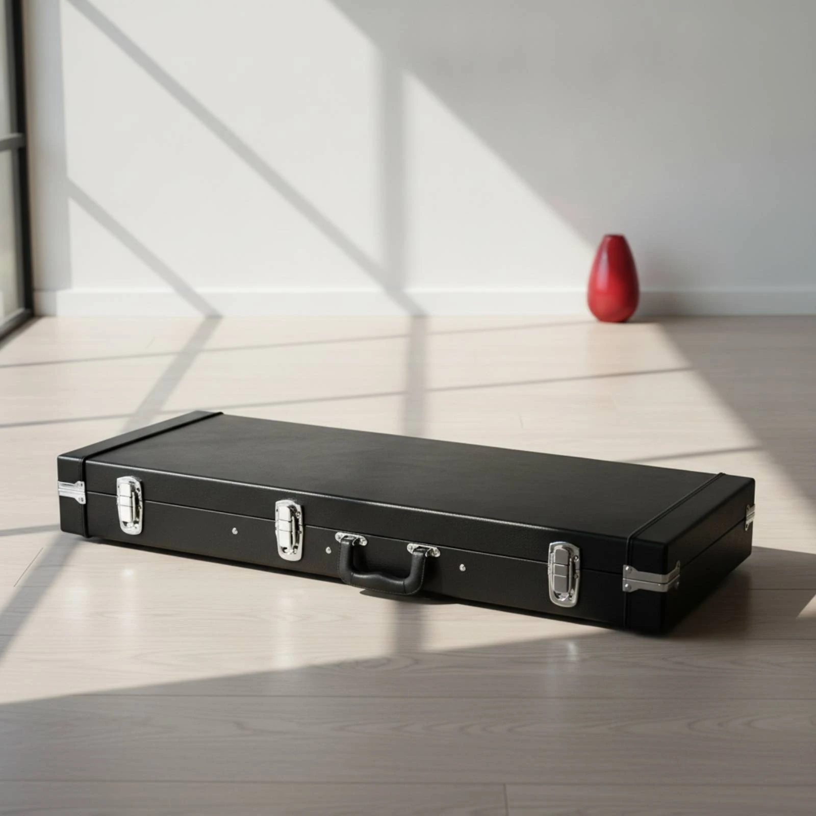 Electric Guitar Case Rectangular Electric Guitar Hard Case Travel-Ready Secure for Guitarists, Gigs, Rehearsals
