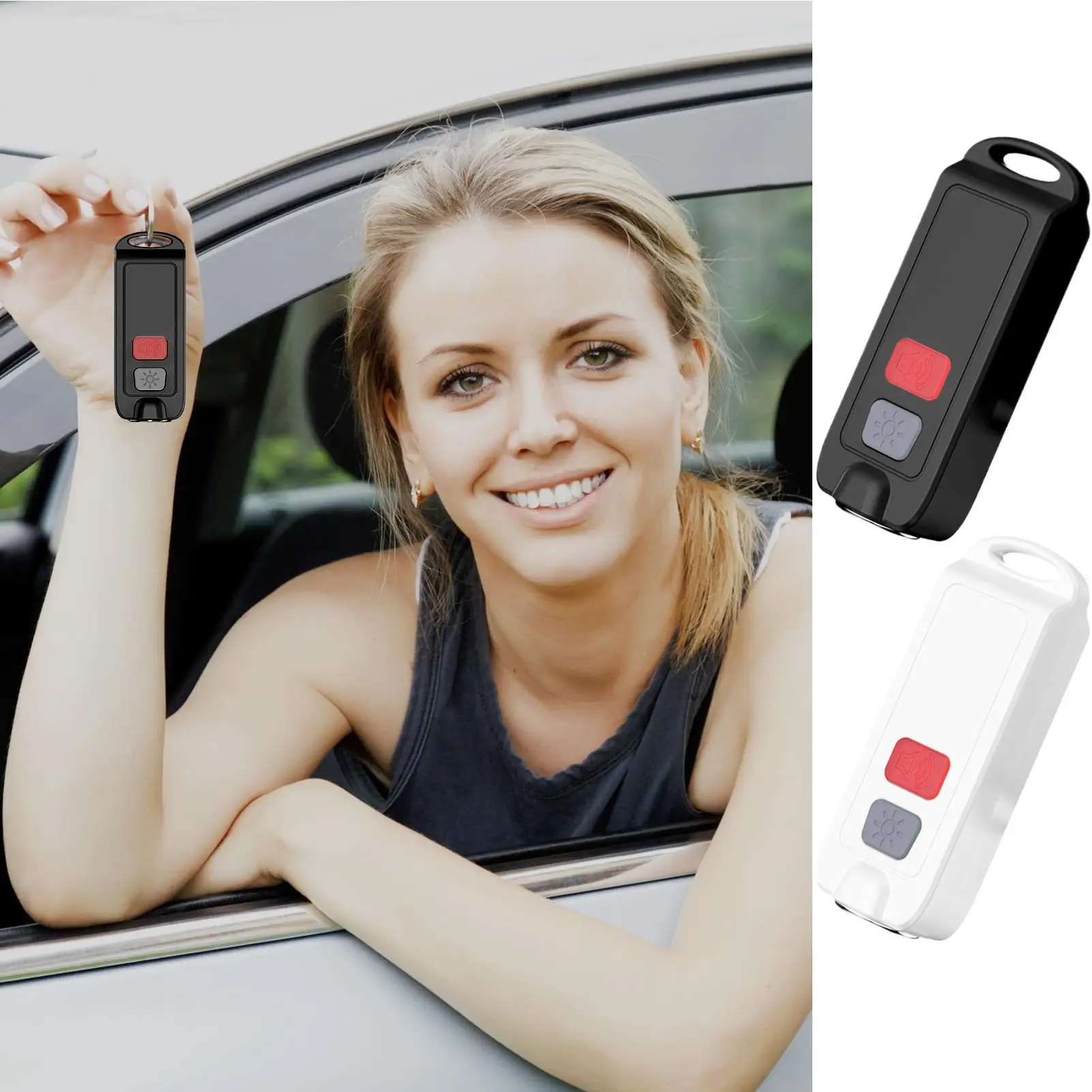 여성을위한 개인 경보 LED 조명 130dB 사이렌 방수 충전식 휴대용 보호 장치와 시끄러운 소리 경고