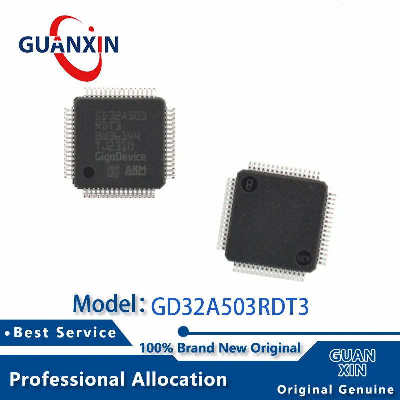 

100% New Marking GD32A503RDT3 LQFP-64 GD32A503