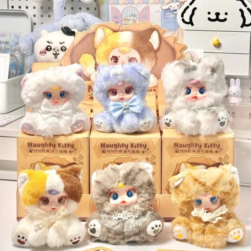 

Spot Genuine Mm Milk Candy Naughty Cat Series Blind Box Plush Cartoon Cute Trendy Toy Bag Pendant Desktop Ornament Birthday Gift