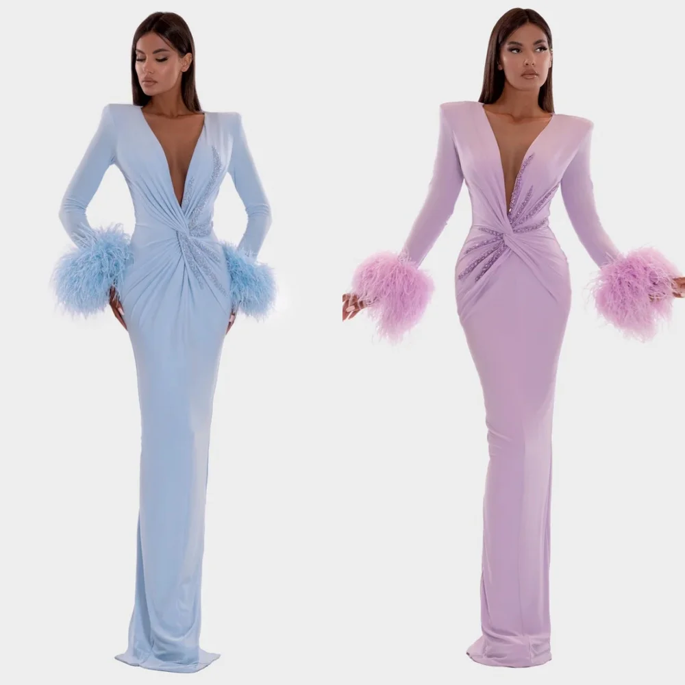 Vestidos de quinceañera con cuello en V, elegantes y personalizados, con nudo, para ocasiones formales, vestidos de noche