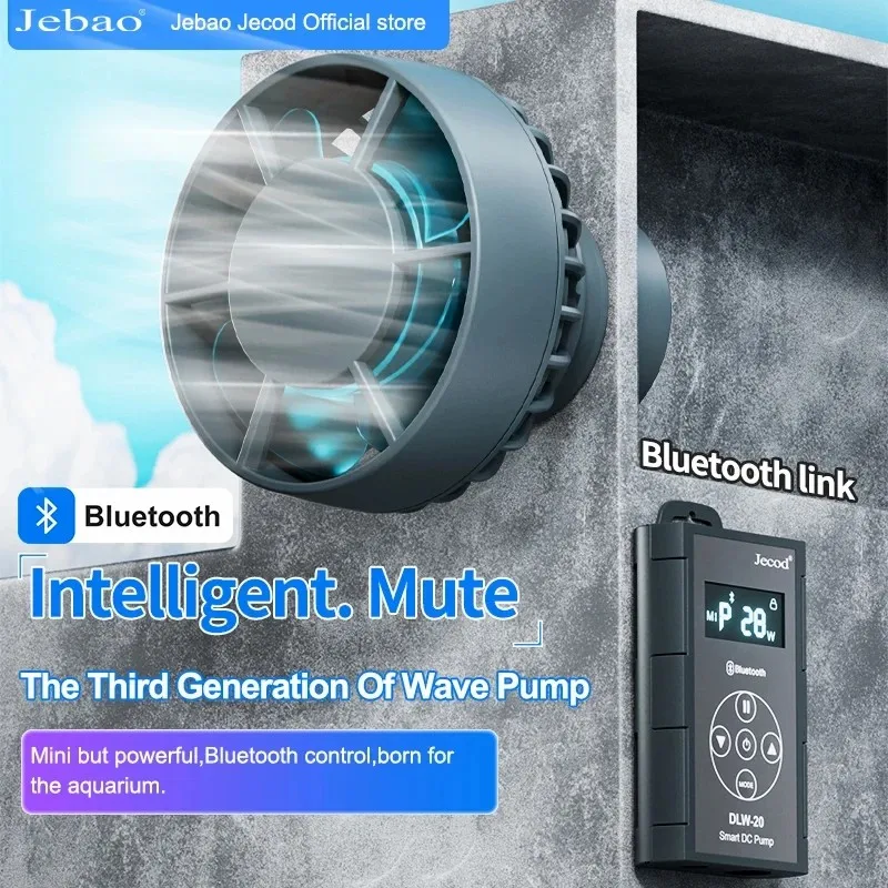 Jebao Jecod 2024 New DLW DWP Series Bluetooth Aquarium Wave Pump App Control DC Saltwater Fish Tank Intelligent Mute Water Pump