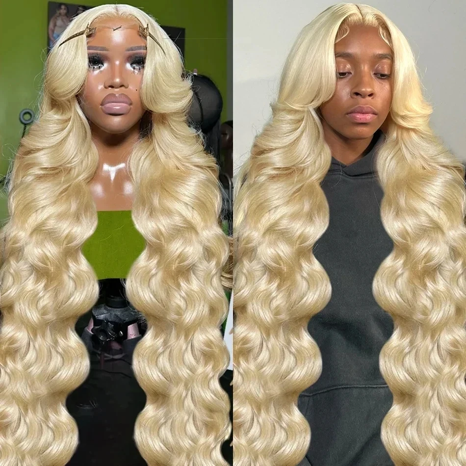 30 40 Inch 613 Honey Blonde Water Wave 13x6 Lace Front Wig 250% 5x5 Lace Closure Wig 13x4 Body Wave Lace Frontal Human Hair Wigs