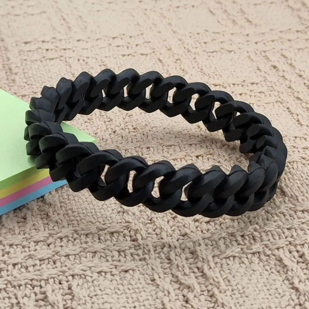 Silicone Hollow Out Wristband Luxury Charm Waterproof Rainbow Wristband Jewelry Hand Bands Hollow Bracelet Men Women