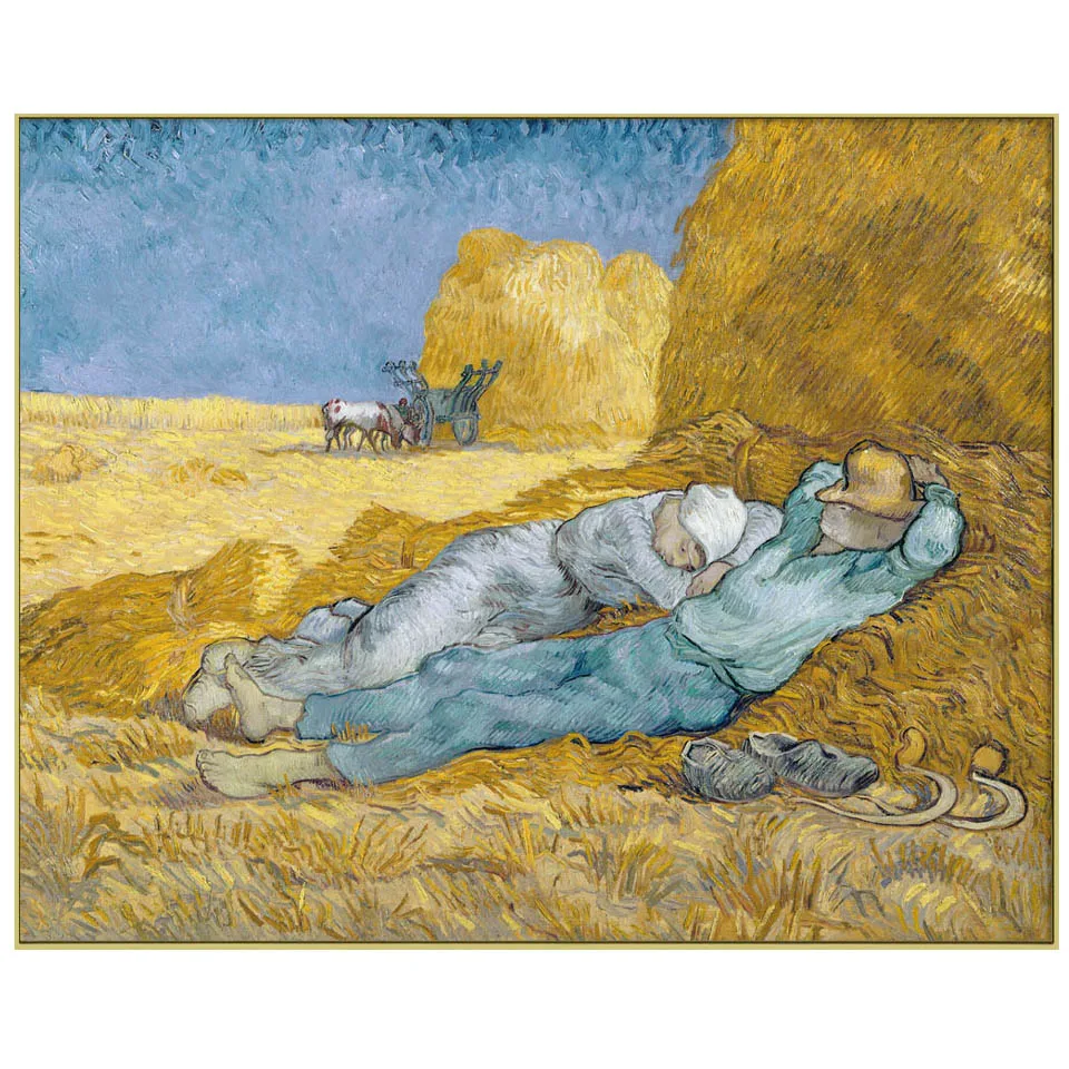 Noon,rest from work (after Millet) by Vincent Van Gogh Handmade world famous painting reproduction picture decoration for home