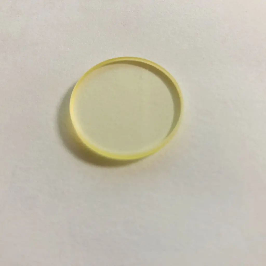 20pcs Total Size Diameter 8mm And 1mm Thickness UV Cut 400nm Long Pass Yellow Filter Glass JB400