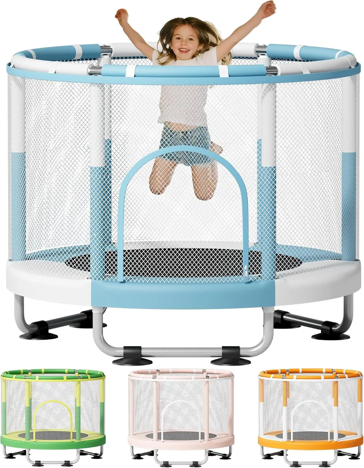 

55" Trampoline, 440lbs Capacity Indoor & Outdoor Use, Fun Gifts for Kids