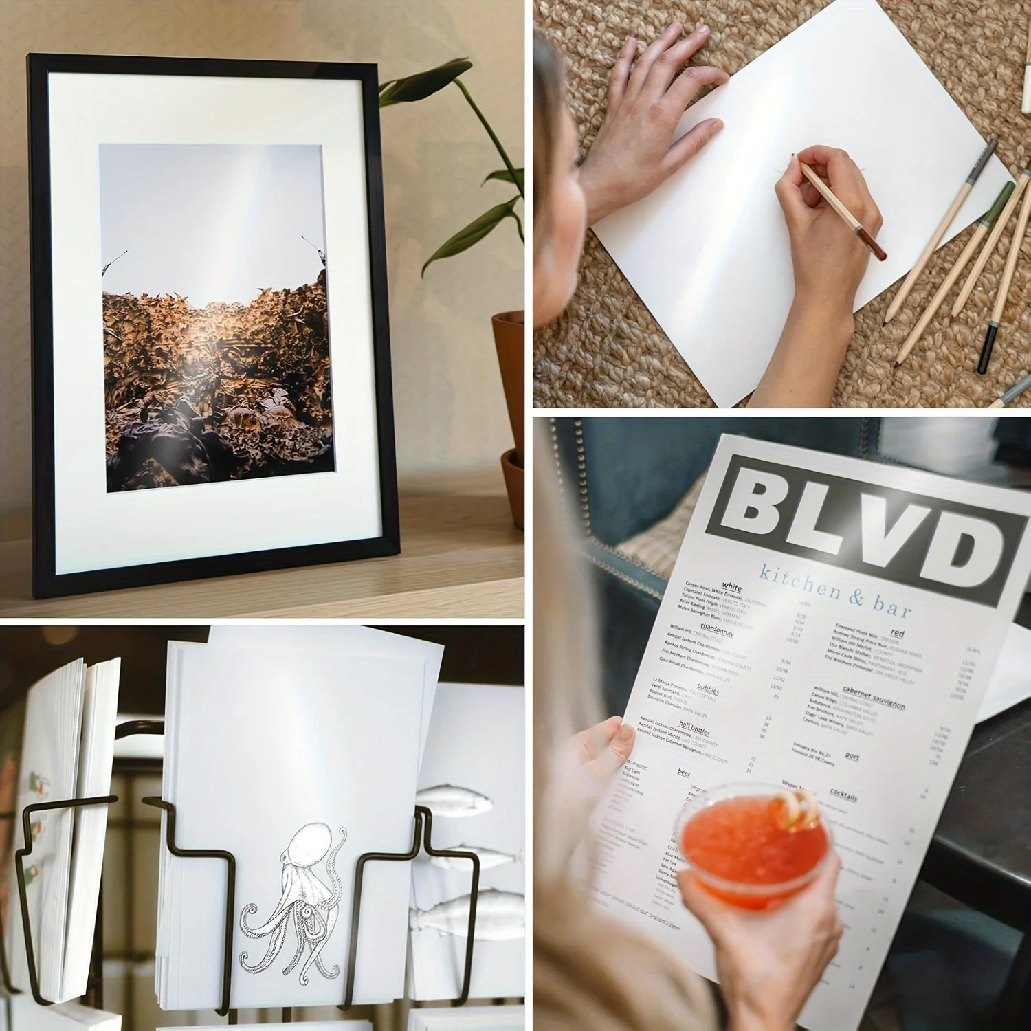 HUSPER A4 Size 108G Matte 100 Sheets Photo Paper for Inkjet Printer