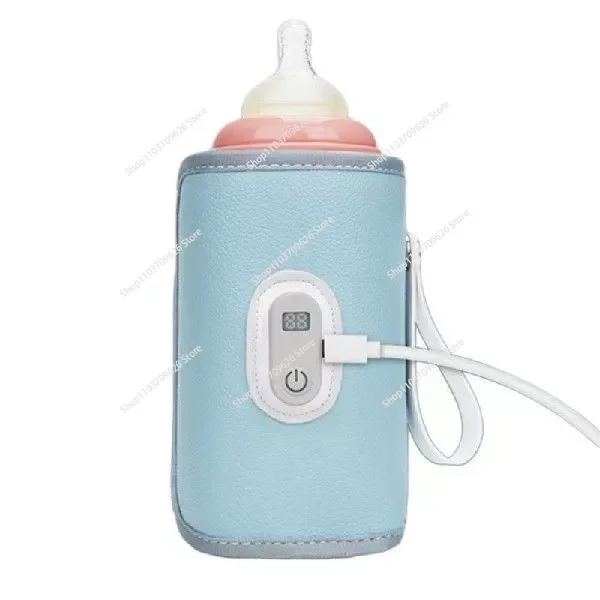 

Portable milk warmer usb heating bottle cover intelligent temperature control bottle insulation cover
