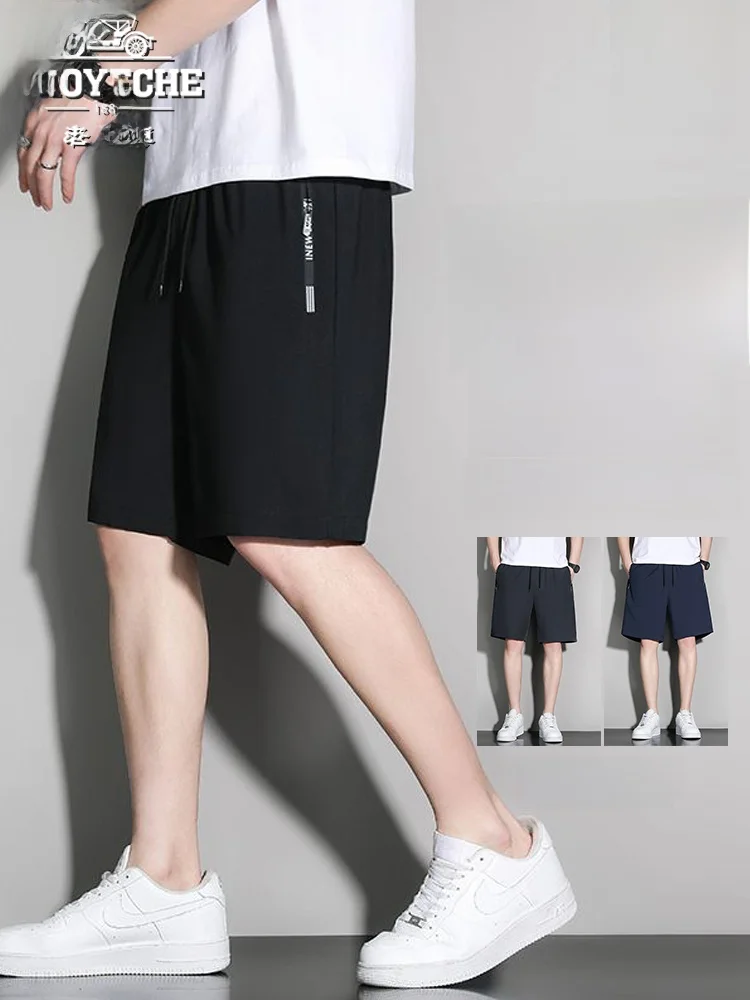 

Qui Dry Loose Fit Lightweight Men's Sport orts Summer Breathable Casual Running Fitn Five-Quarter Length Pants