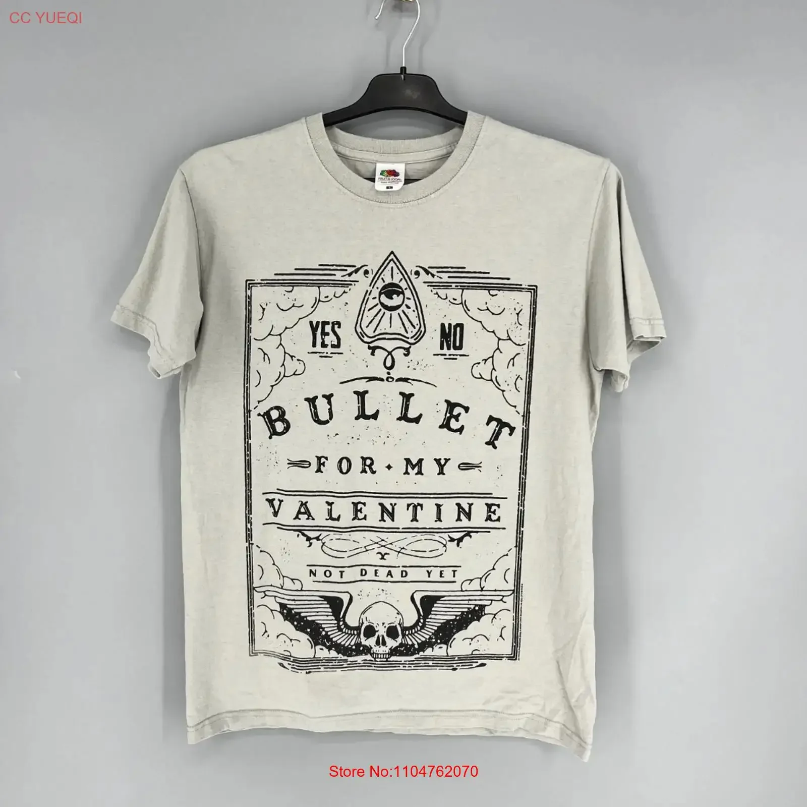 Bullet For My Valentine Band T Shirt Skull Ouija Gothic Emo Rock S Vintage vintage Washed Casual fashion homme designer clothes