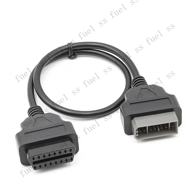 S+ For Nissan Diagnostic Code Reader 14 Pin to OBD2 16 Pin Converter Adapter Cable