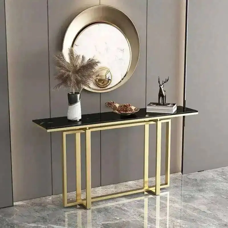 

Console Tables Corridor Narrow Console Table Modern Minimalist Hotel Porch Cabinet Home Furniture Entrance Console with Drawers