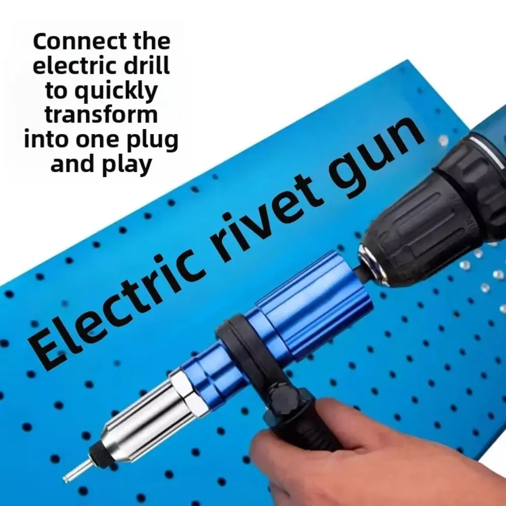 2.4mm-4.8mm Electric Rivet Stapler Aluminum Alloy Core Pull Accessories Pull Rivet Tool Drill Adapter Conversion Adapter