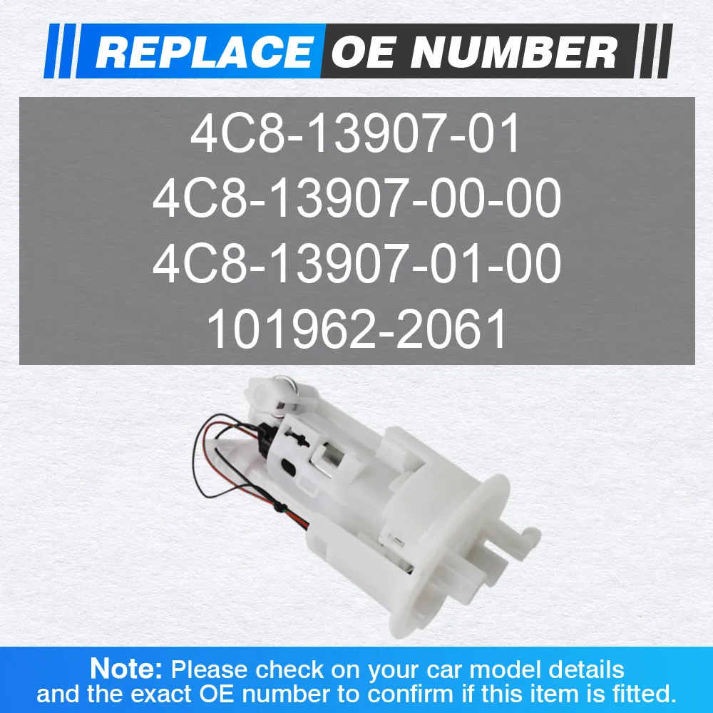 

Fuel Pump Module Assembly 2+2 pins For YamahaYFZ R1 YZFR1W YZFR1WC 2007 R6 2008 2009 2010 4C8-13907-01 4C8-13907-00-00