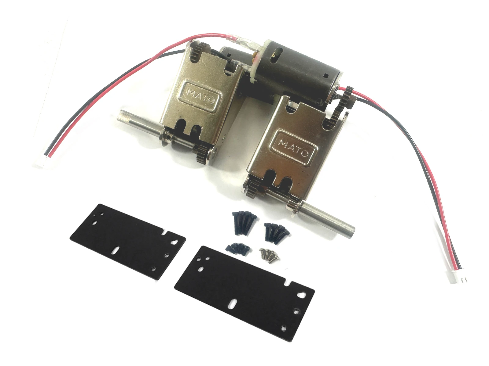 Mato 5.0 5:1 390 Motor Caixa de engrenagens de aço atualizada com rolamentos para tanque 1/16 MATO Tiger, M4A3 (75) W Sherman / M36B1 / M10 / M36